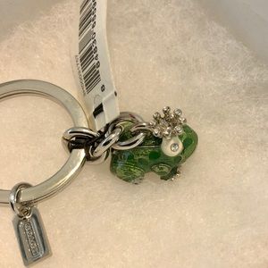 coach frog keychain